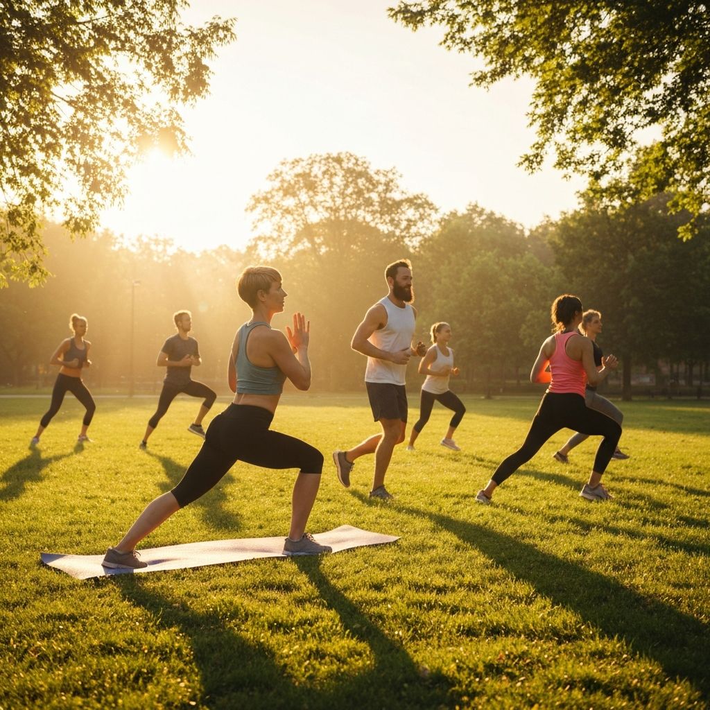 Community fitness class